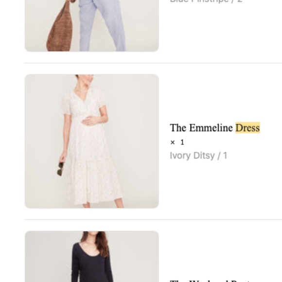 The Emmeline maternity and nursing dress by Hatch in Ivory Ditsy size 1 - Picture 3 of 4